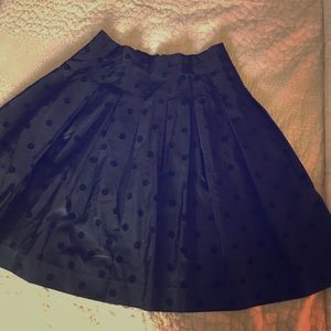 Vintage Black polka dot puff skirt